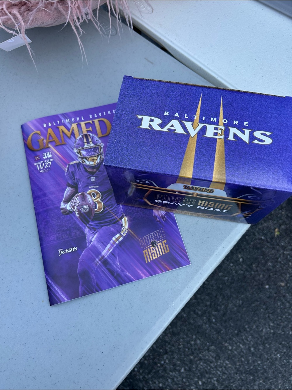 Baltimore Ravens Purple & Gold Game Day Gravy Boat